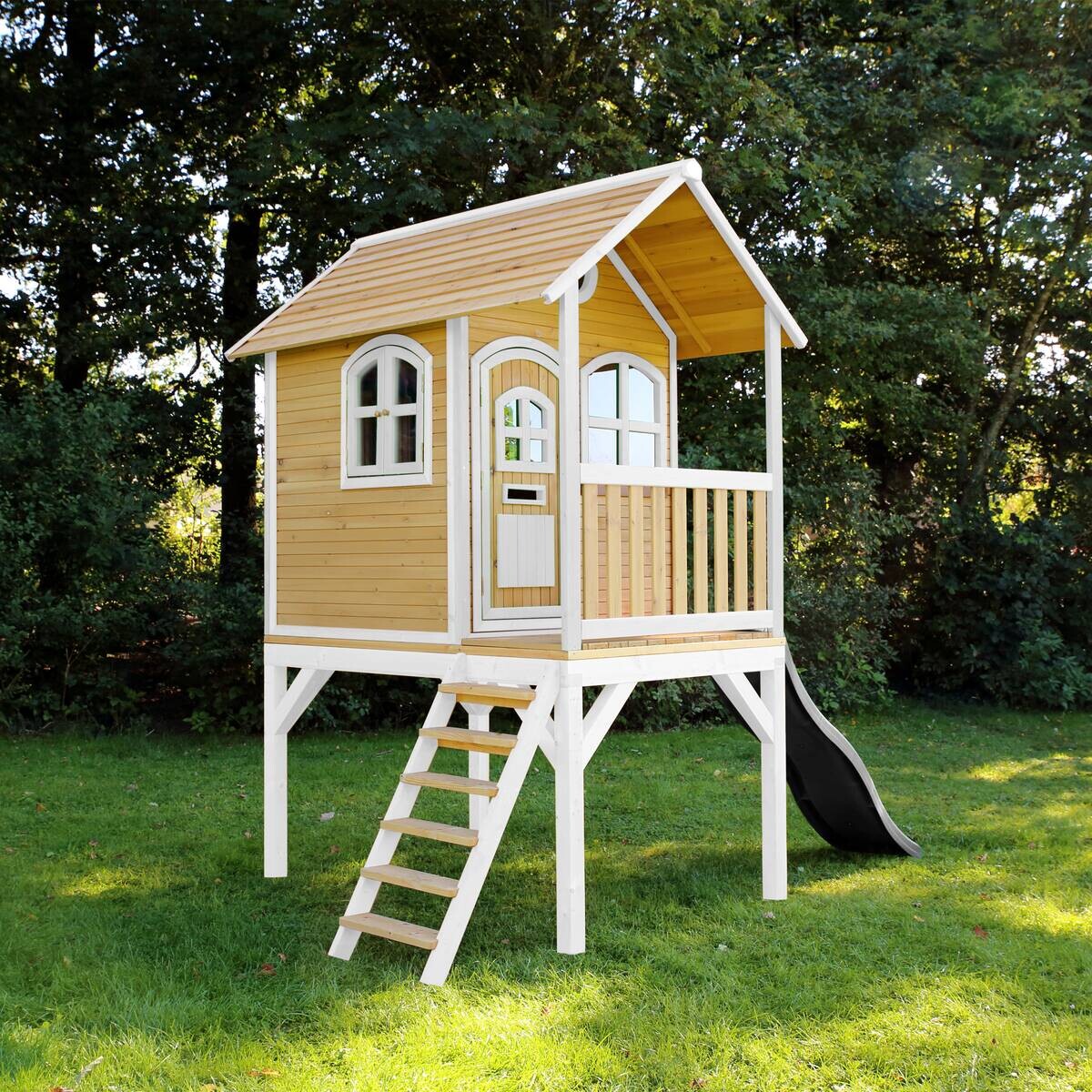 AXI Spielhaus Laura weiß B/H/L: ca. 318x272x191 cm