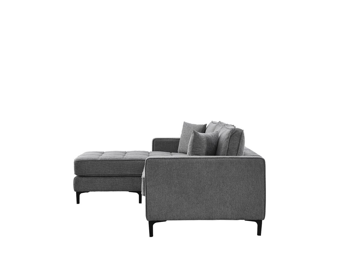 Ecksofa hellgrau Microfaser B/H/T: ca. 238x67x185 cm