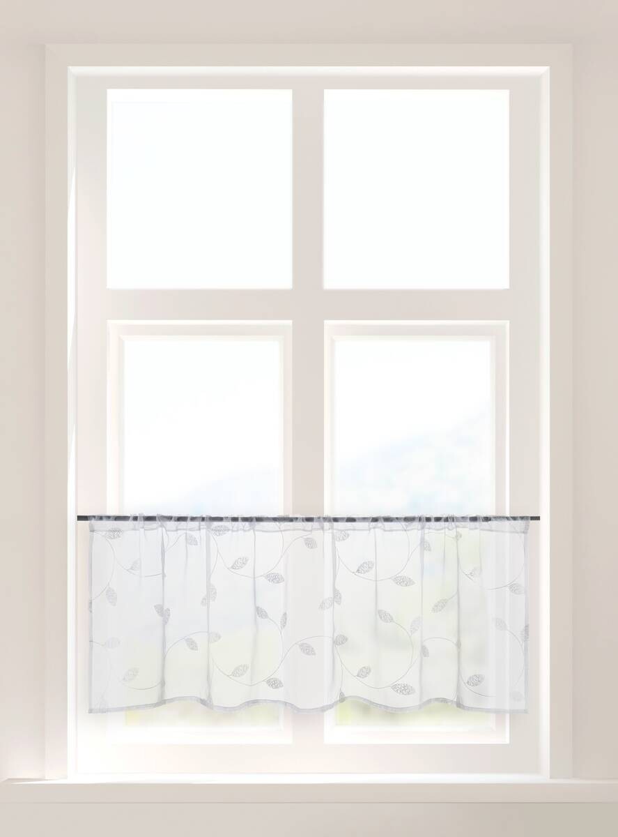 CASA CREATION Scheibengardine Shary weiß B/L: ca. 45x145 cm