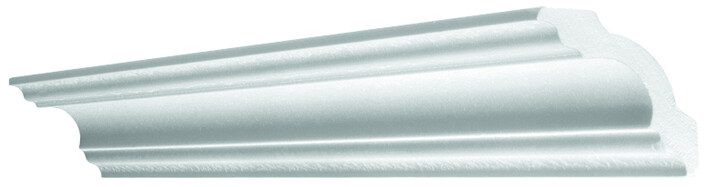 Zierprofil weiß B/H/L: ca. 8x8x200 cm