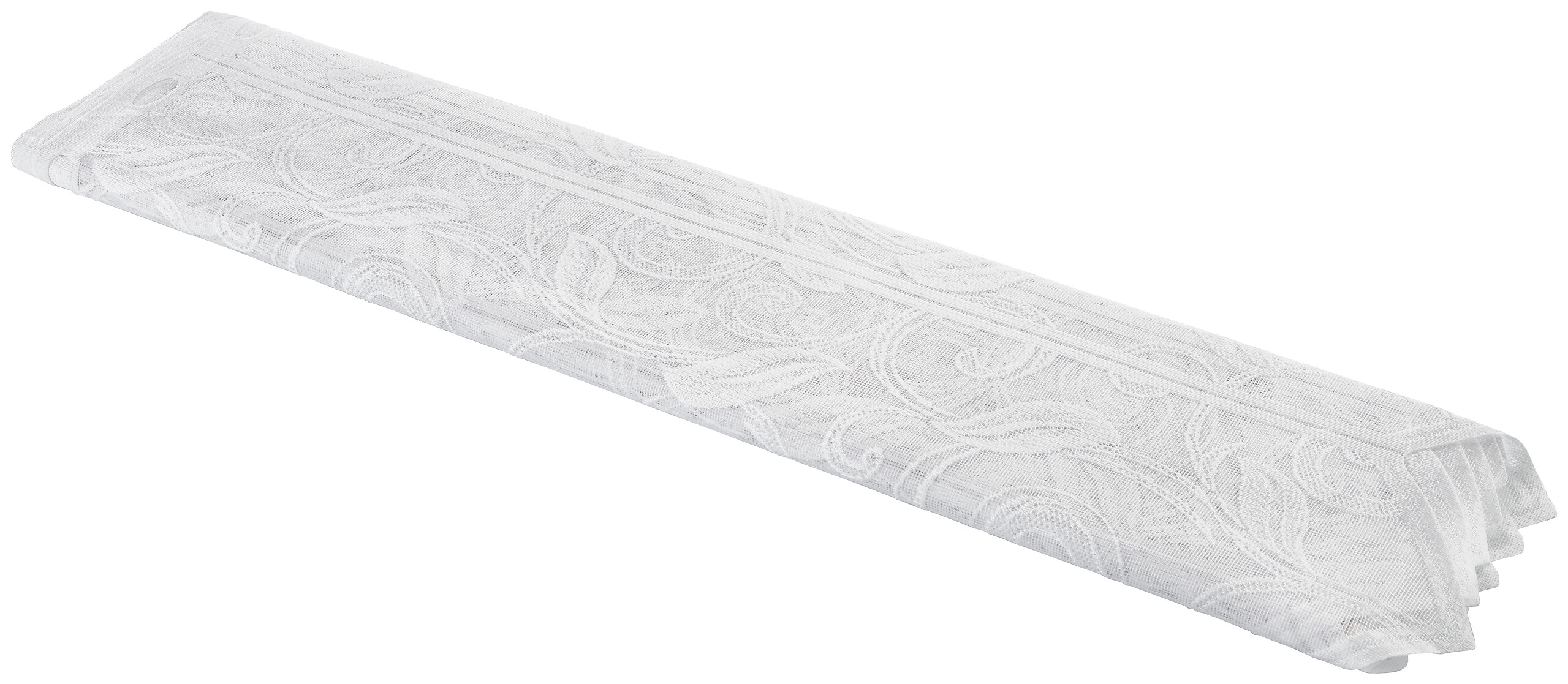 Scheibengardinen-Meterware Ranke weiß H: ca. 60 cm