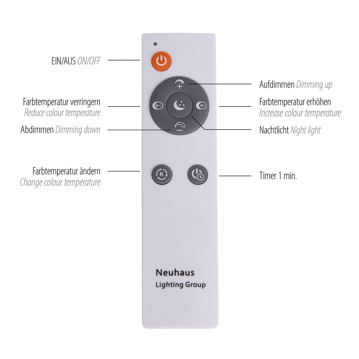 Just Light LED-Deckenleuchte SPARKLE 14672-55 stahlfarbig Metall B/H/T: ca. 25x4x100 cm 1 Brennstellen