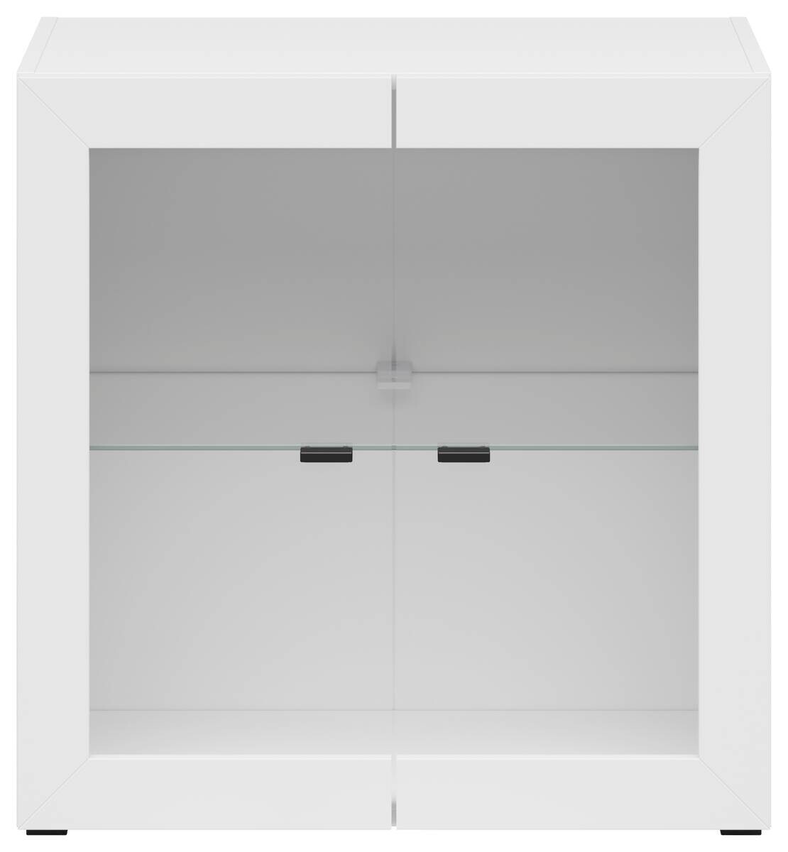 Vitrine System 64 weiß matt B/H/T: ca. 64x64x35 cm