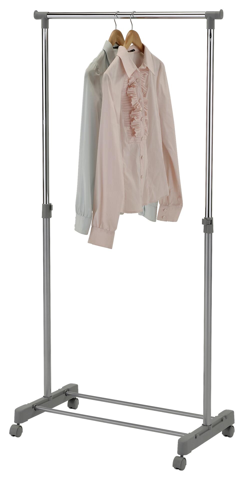 Garderobenwagen Chrom Stahl B/H/L: ca. 43x92x79,5 cm