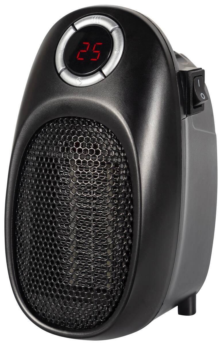 Heizlüfter WH701 schwarz Kunststoff B/H/L: ca. 12,7x16,4x9,6 cm ca. 400 W