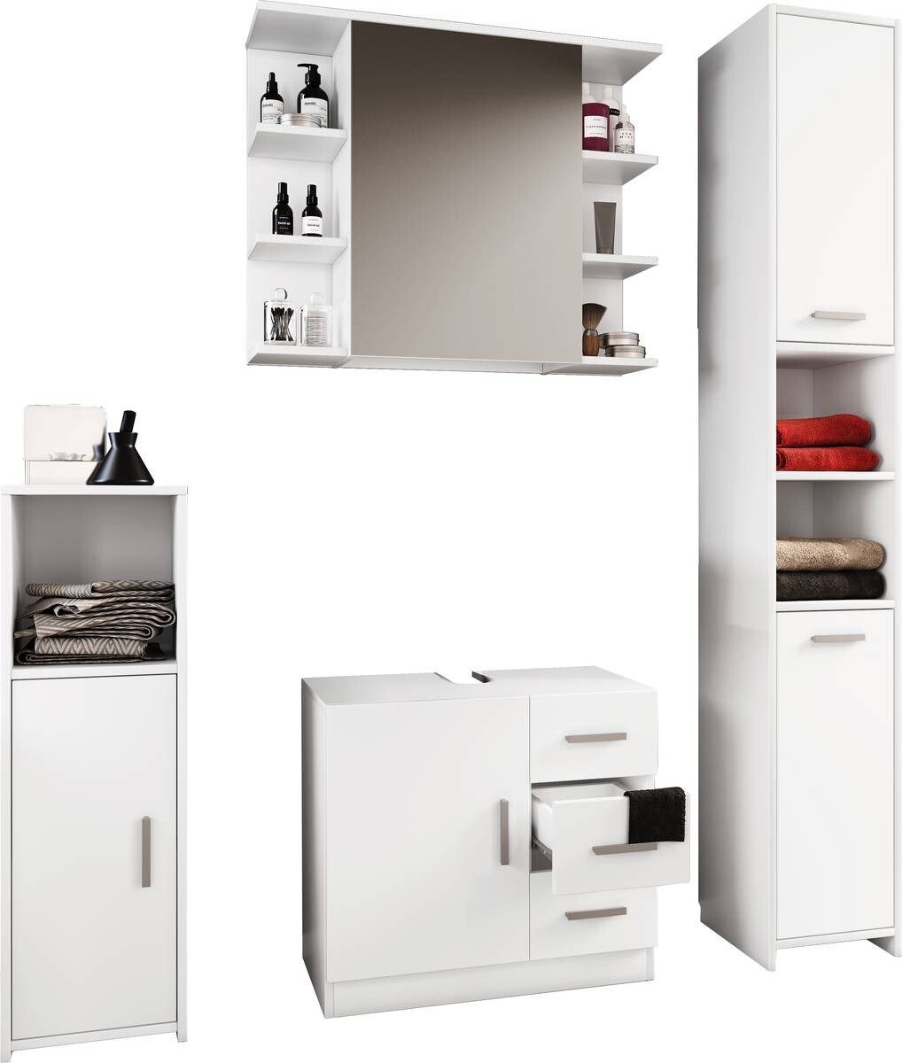 Badezimmer-Set Zalo weiß