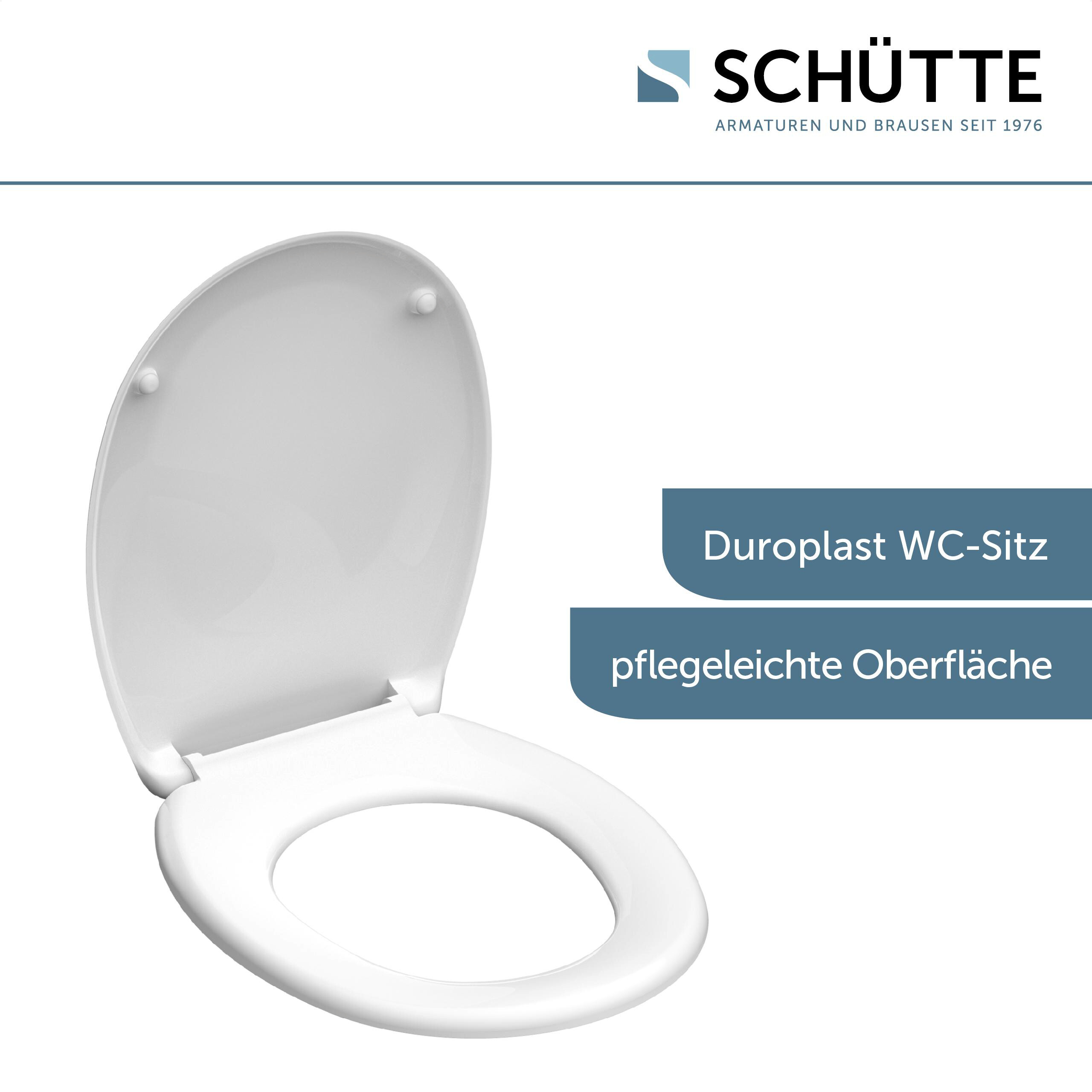 Schütte WC-Sitz WHITE Duroplast