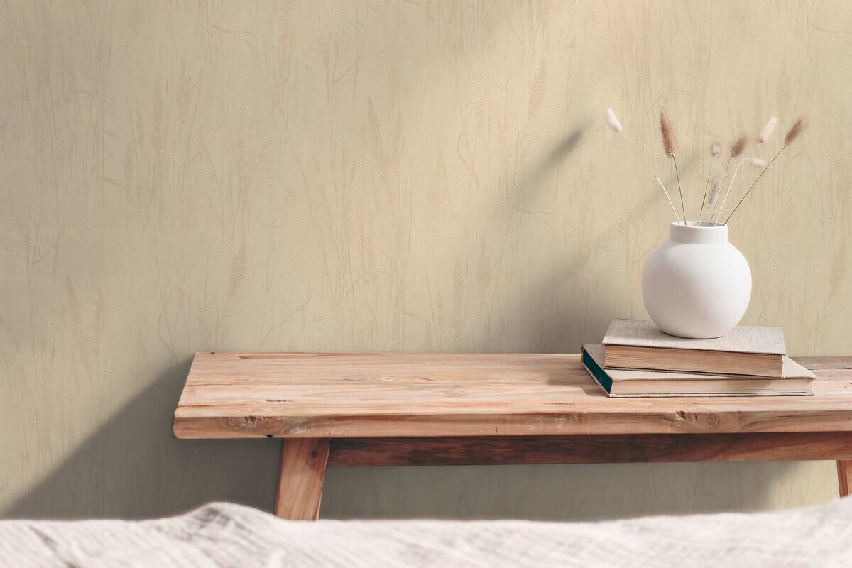 A.S.Creation Vliestapete beige gelb B/H/D: ca. 53x1005x8,7 cm