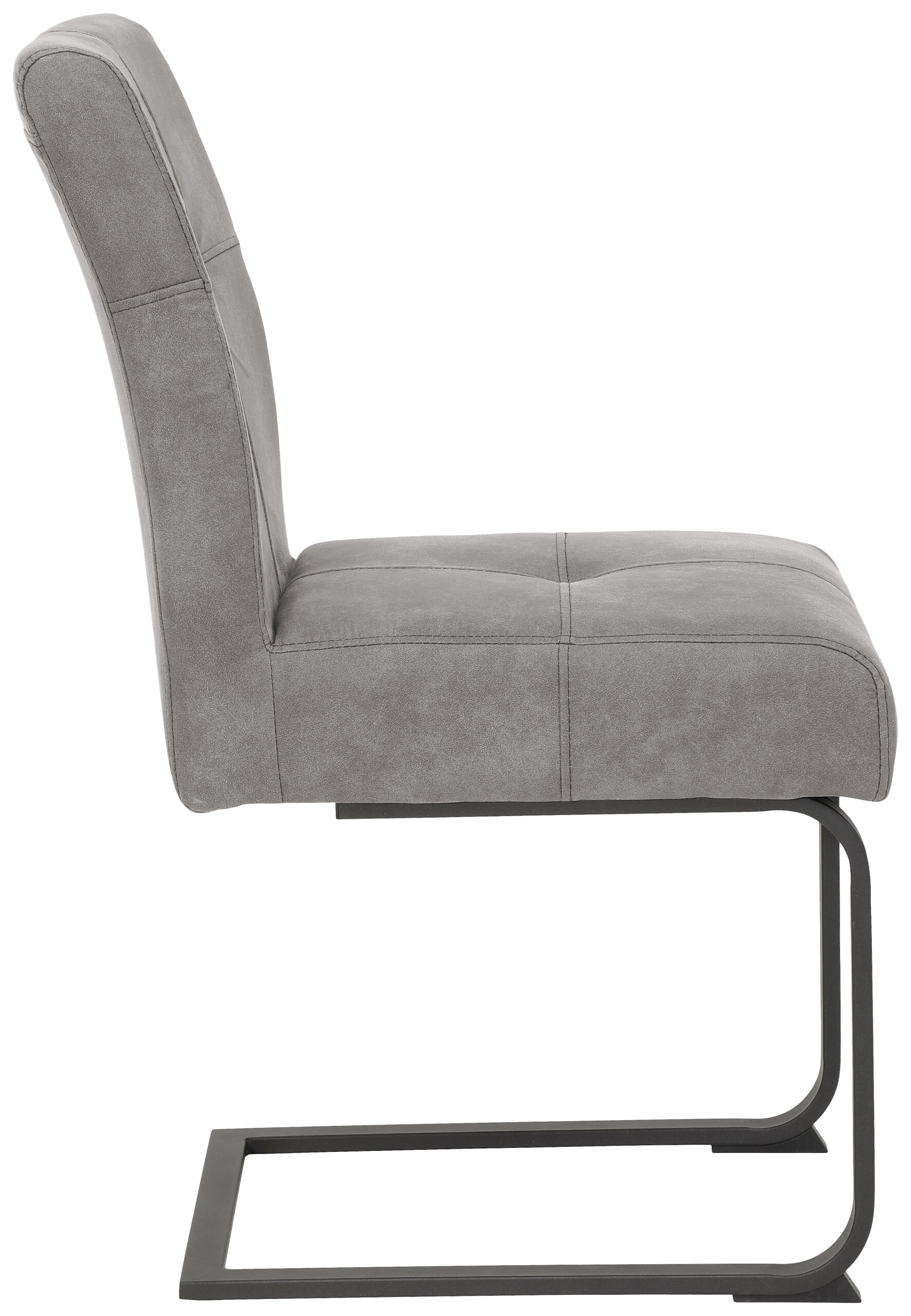 Essgruppe Luise II Eiche anthrazit Microfaser B/H/T: ca. 160x76x80 cm