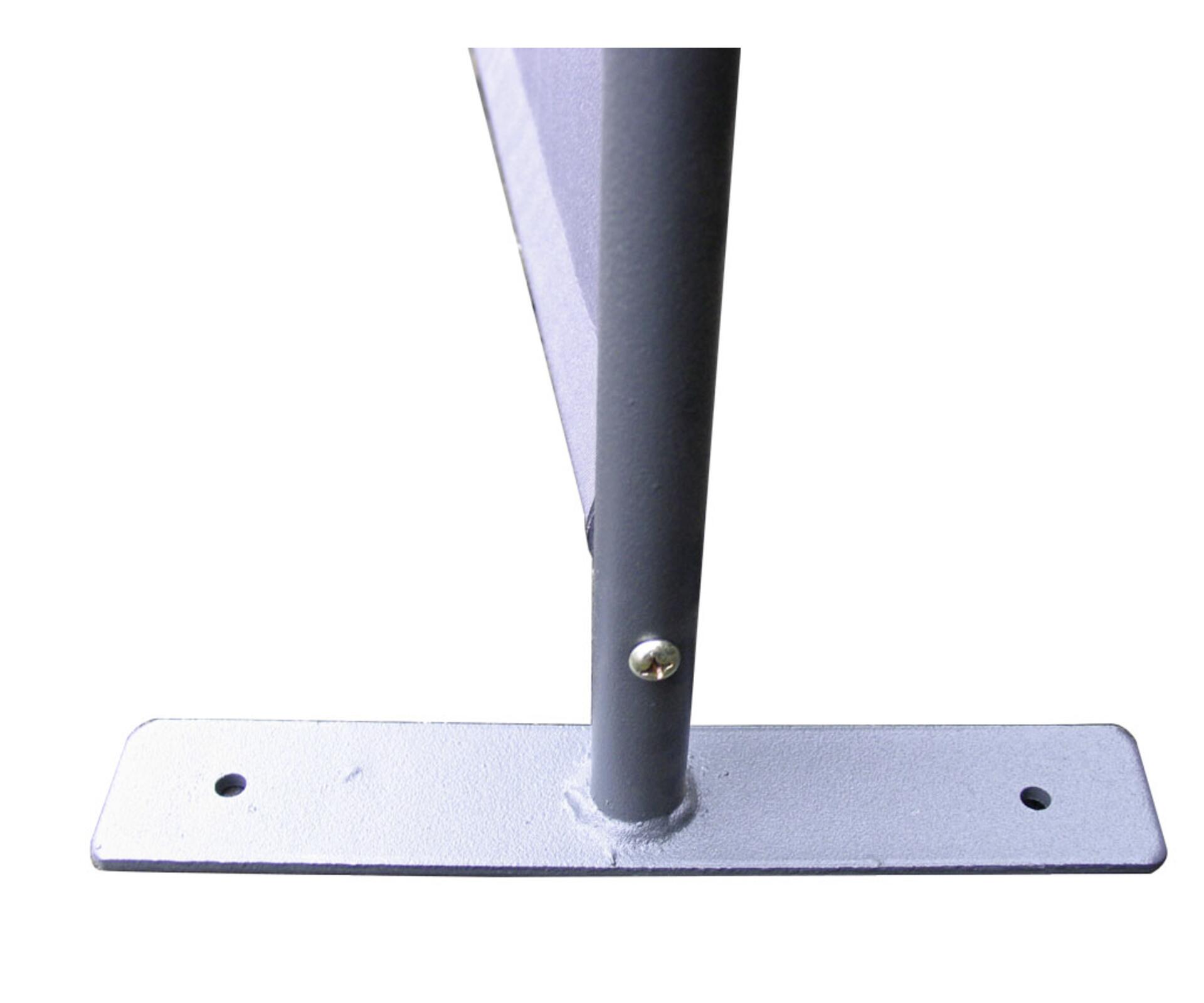 Grasekamp Paravent schwarz Stahl H/L: ca. 170x225 cm