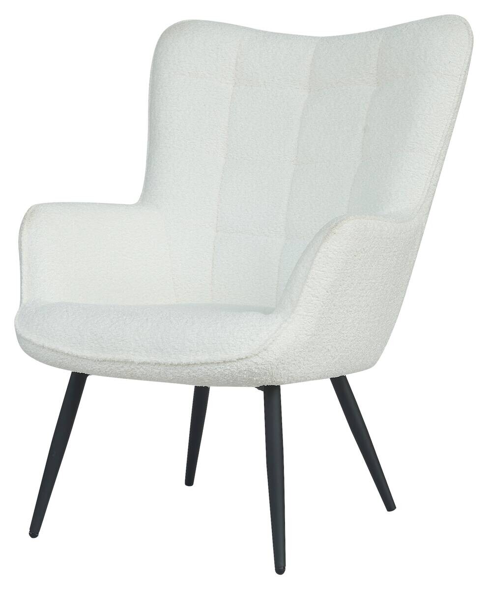 byLIVING Hocker UTA weiß Stoff B/H/T: ca. 72x97x80 cm
