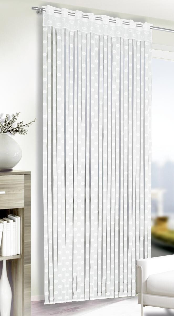 POCOline Fadenvorhang Tim weiß B/L: ca. 90x245 cm