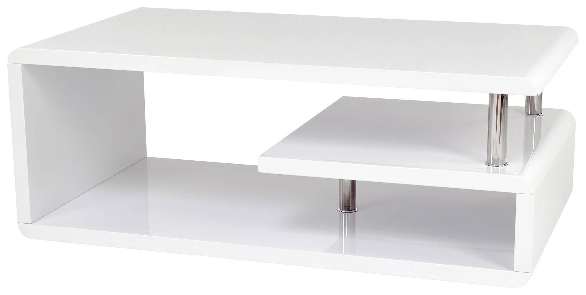 Couchtisch Pico weiß MDF B/H/T: ca. 110x42x60 cm