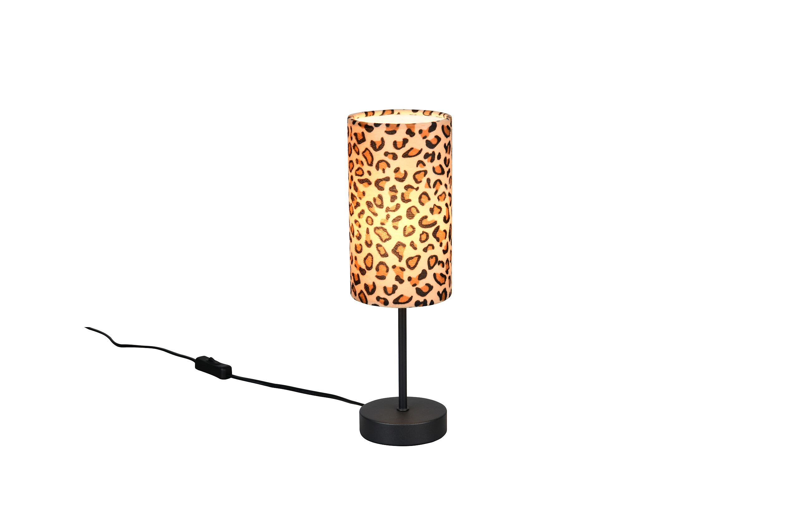 Reality Tischleuchte schwarz braun H/D: ca. 36,5x11 cm E14 1 Brennstellen