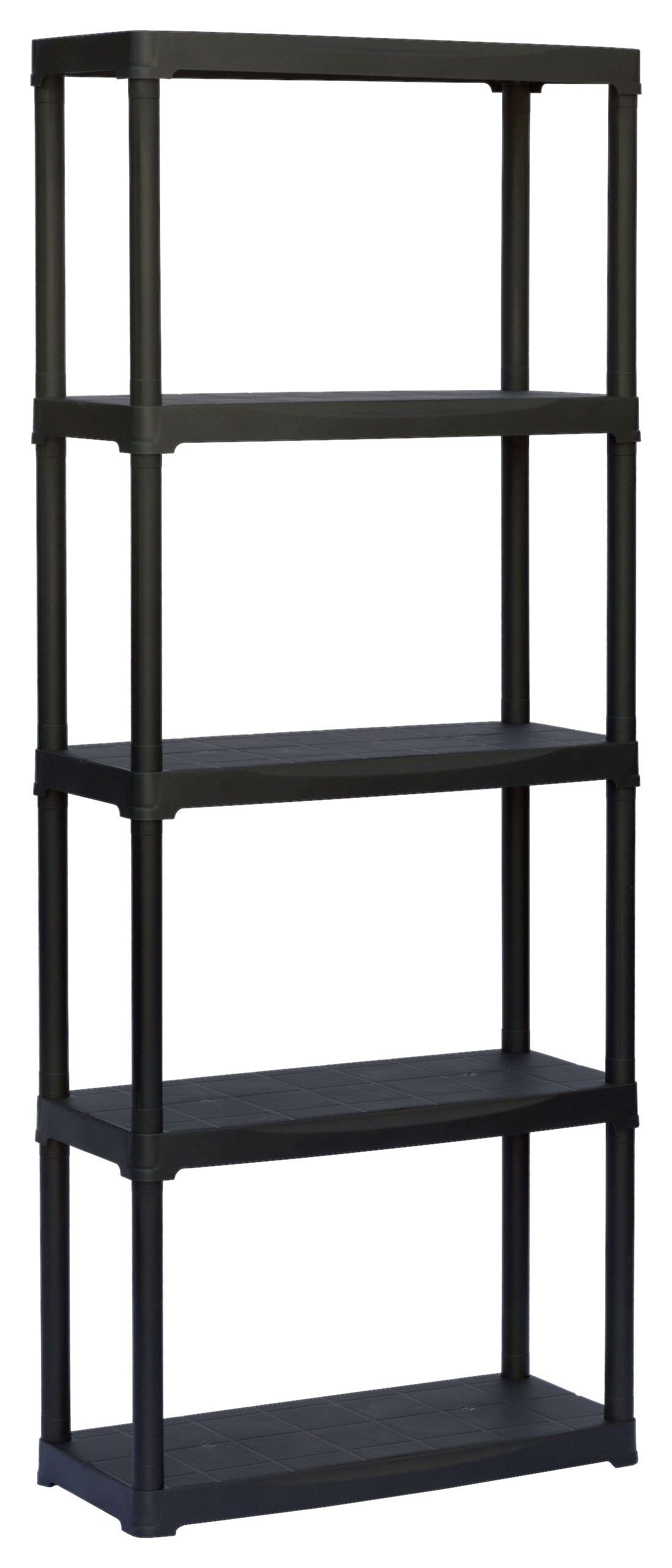 ArtPlast Kunststoffregal schwarz Kunststoff B/H/T: ca. 70x175,5x30 cm