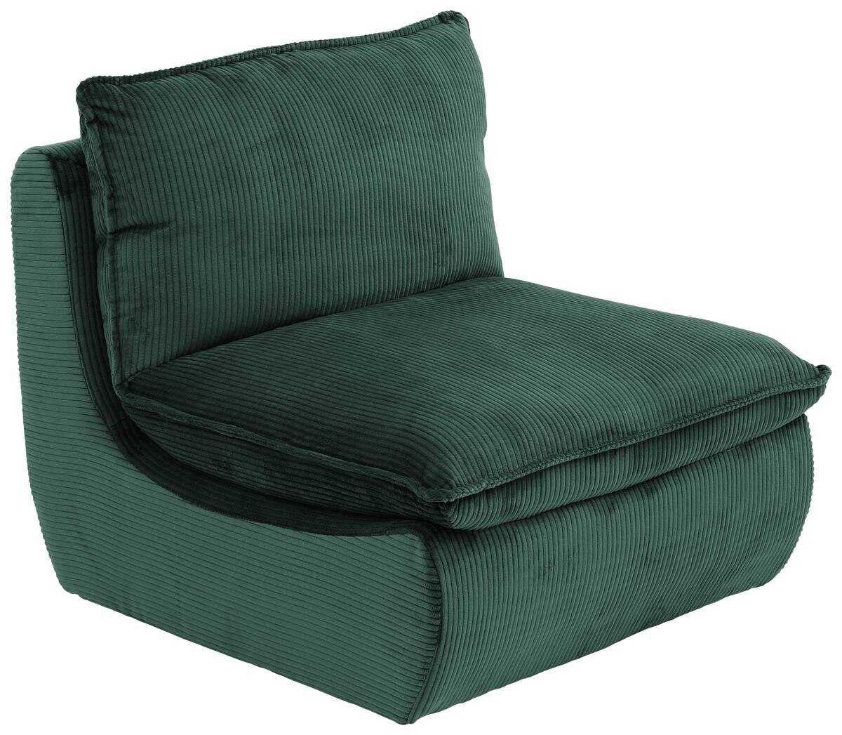 Sessel Rhodos grün Microfaser B/H/T: ca. 74x77x87 cm