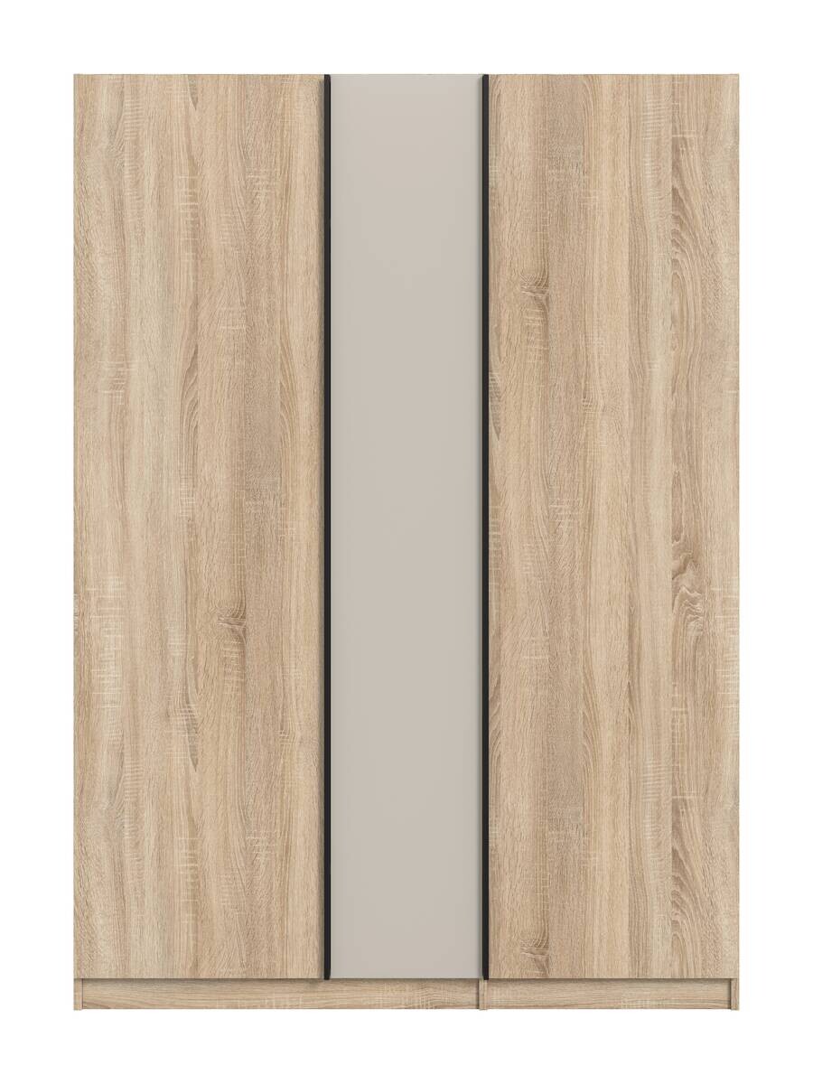 Kleiderschrank OAKLAND Eiche Sonoma Nachbildung Cashmere B/H/T: ca. 130x183x53 cm