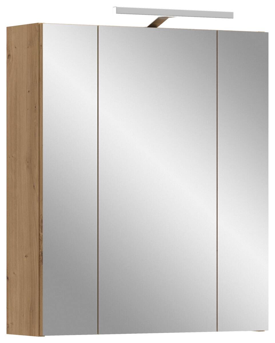 Spiegelschrank Ice Artisan Oak Nachbildung B/H/T: ca. 60x70x18 cm