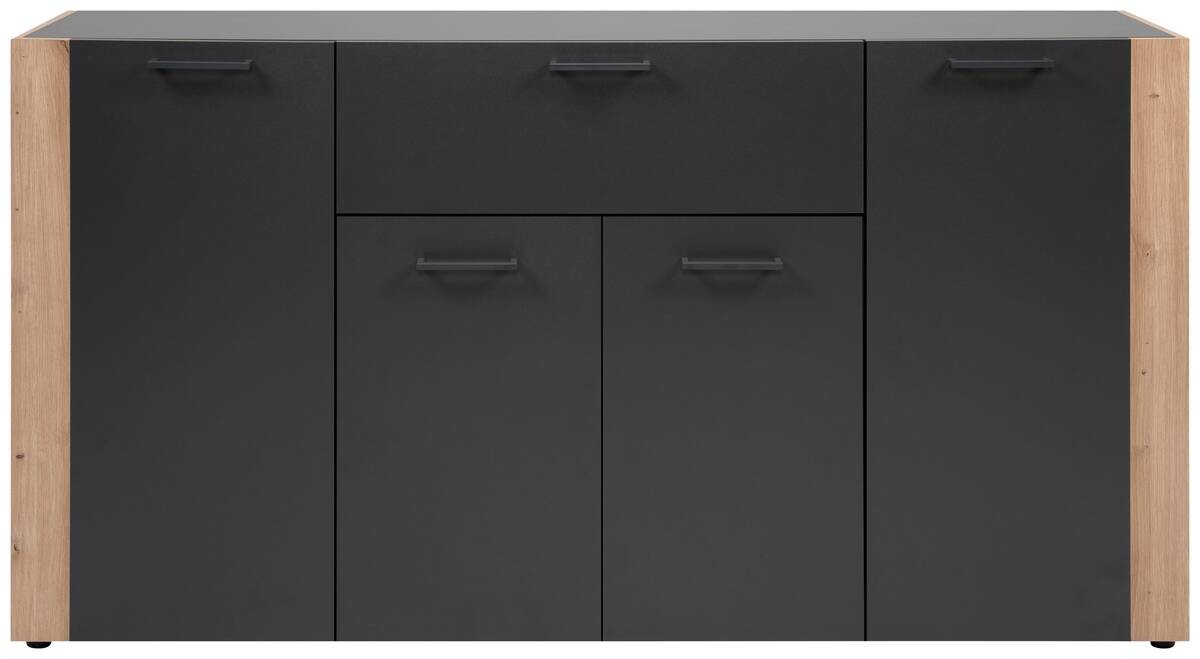 Sideboard Cento anthrazit Eiche Artisan Oak Nachbildung