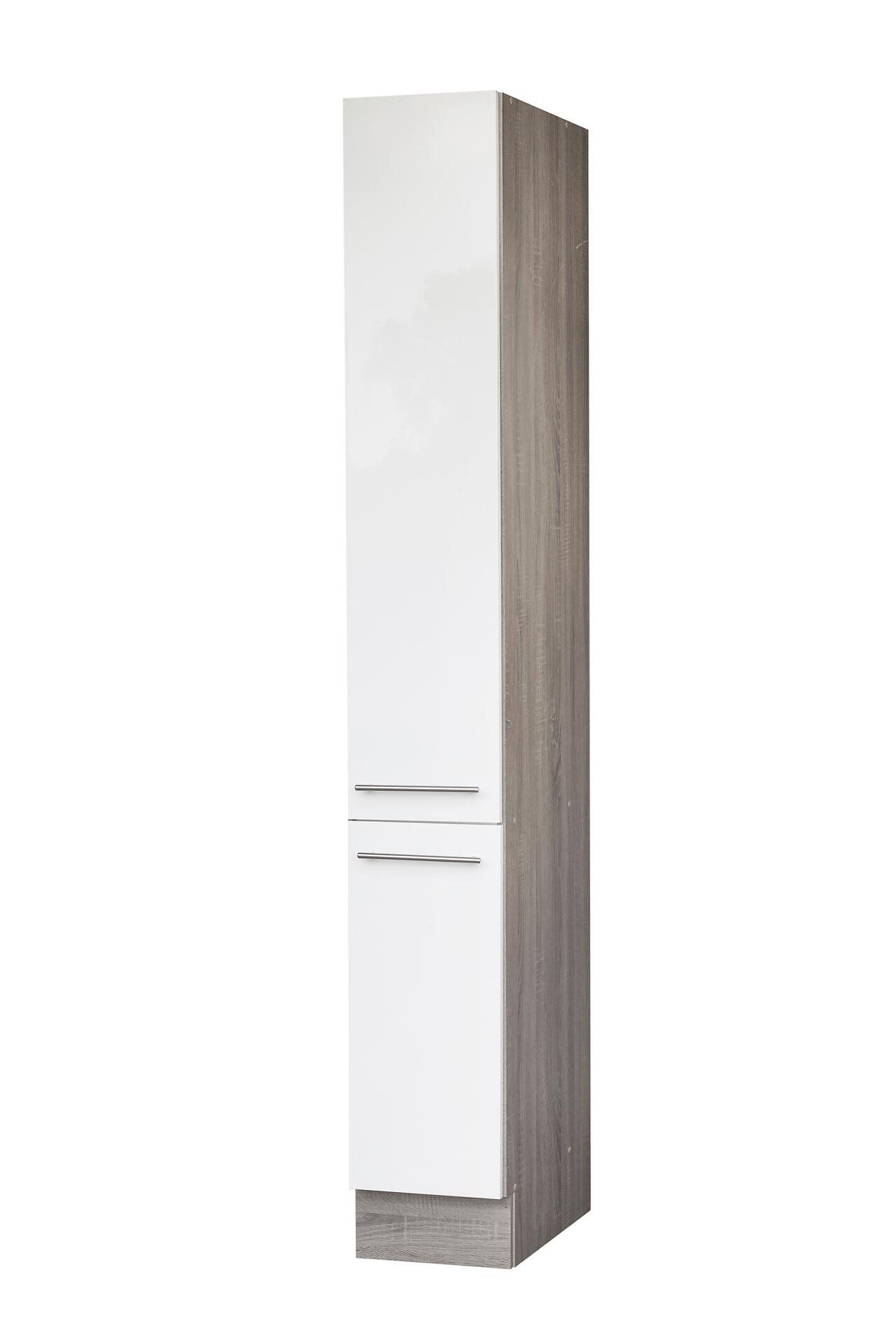 Apothekerschrank weiß Hochglanz B/H/T: ca. 30x212x57 cm