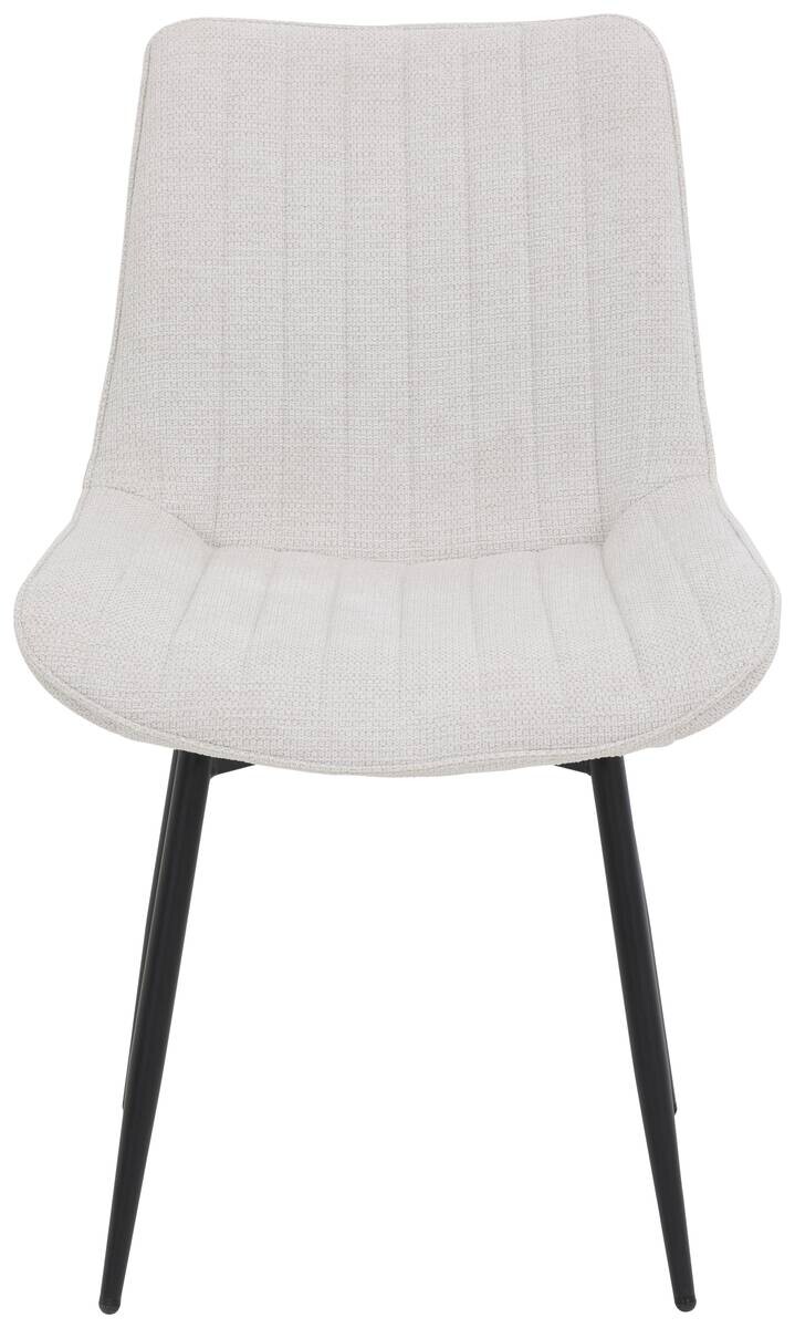 Stuhl Newport, 4er-Set beige Microfaser Webstoff B/H/T: ca. 54x85x63 cm