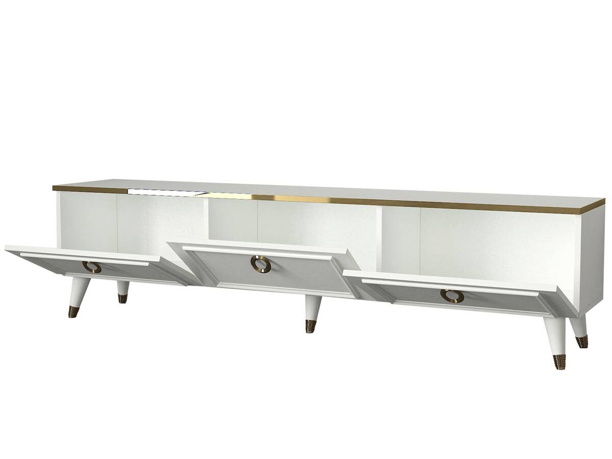 TV-Lowboard Cornelia weiß B/H/T: ca. 180x46,3x35 cm