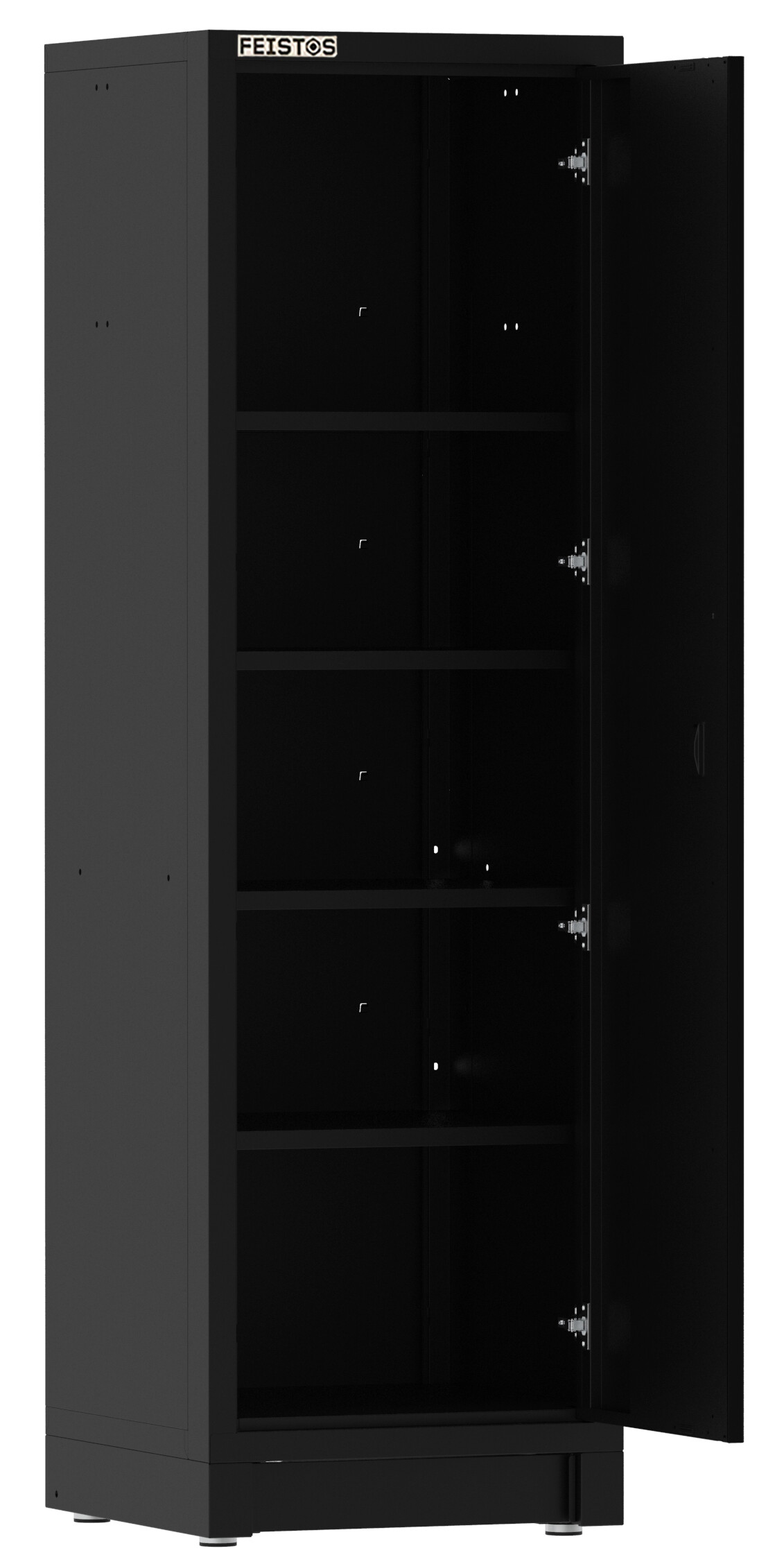Hochschrank EOS Blackline schwarz B/H/L: ca. 60x200x61 cm