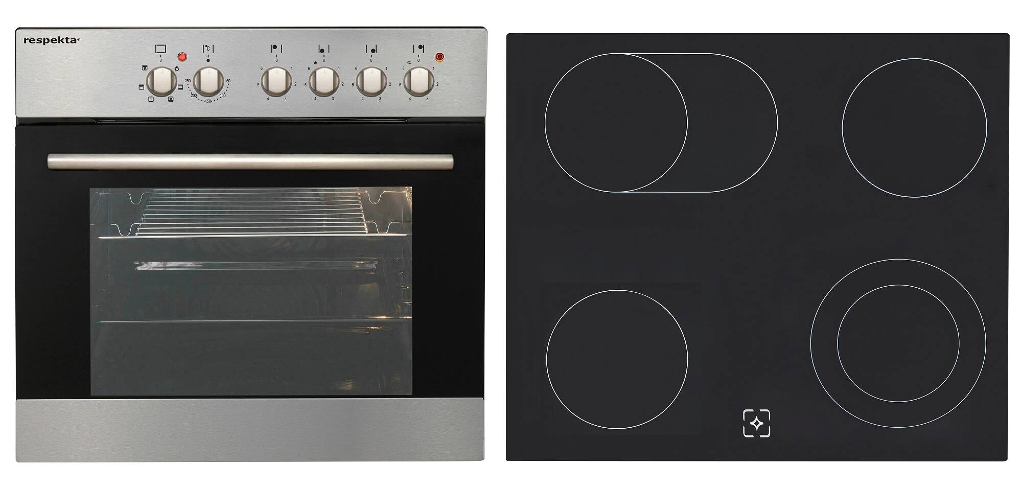 Respekta Küchenblock Amanda weiß Hochglanz B/H/T: ca. 270x200x60 cm