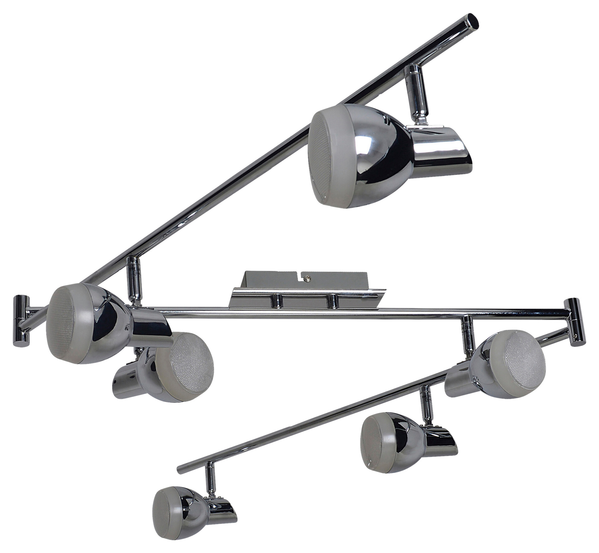 Näve Leuchten Spotschiene 1166942 Chrom Kunststoff Metall B/H/T: ca. 8x13x180 cm 6 Brennstellen