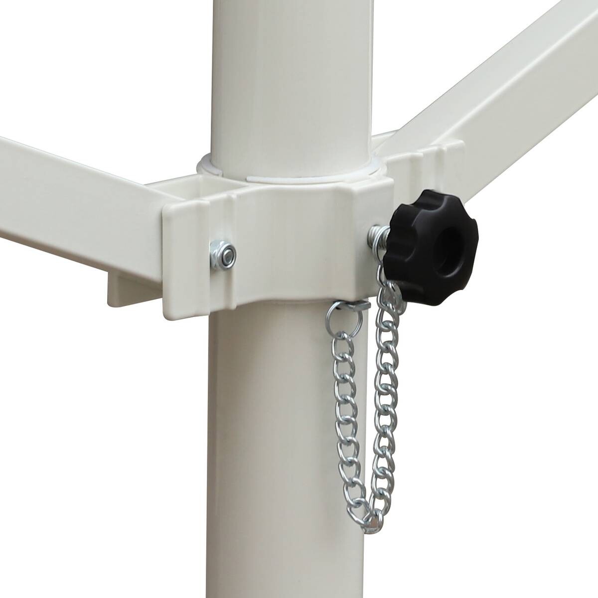 Outsunny Standmarkise grau Polyester-Mischgewebe B/H/L: ca. 294x250x295 cm