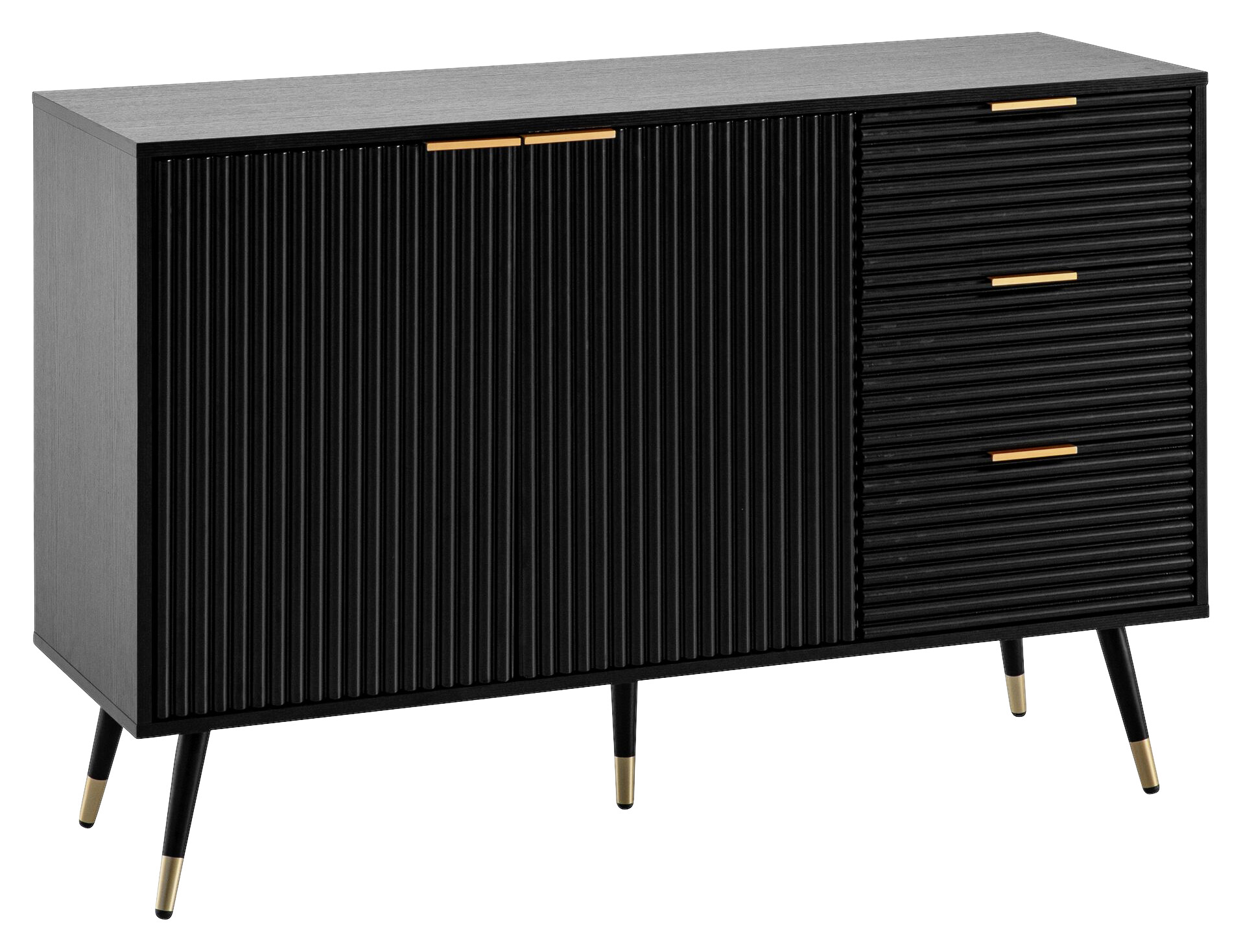 Sideboard schwarz B/H/T: ca. 120x80x40 cm Sideboard schwarz B/H/T: ca. 120x80x40 cm