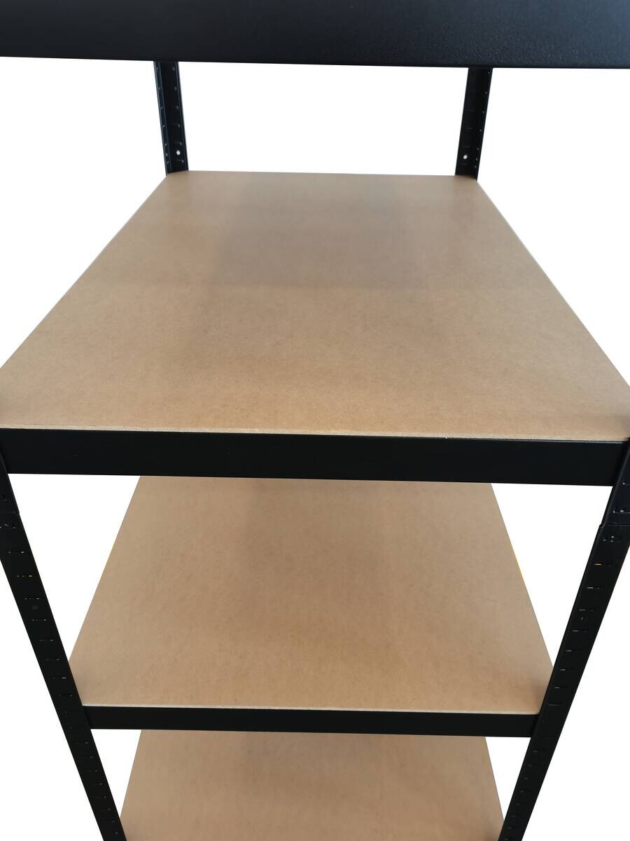 Schwerlaststeckregal schwarz B/H/T: ca. 120x180x60 cm