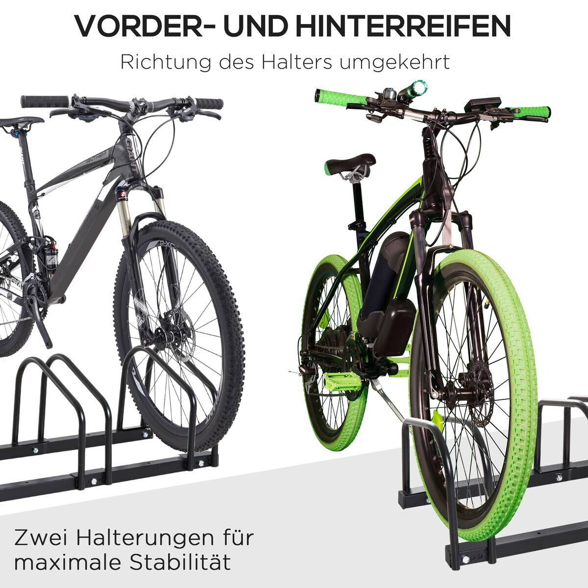 HOMCOM Fahrrad-Zubehör schwarz schwarz B/H/L: ca. 33x179x27 cm