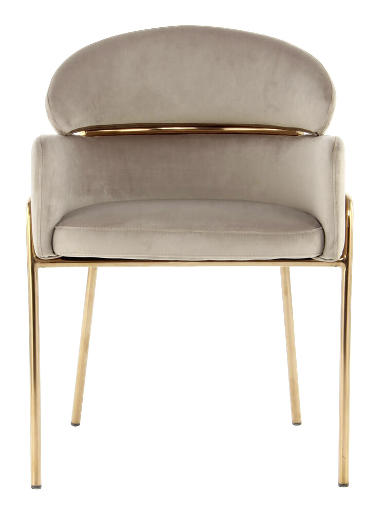 Stuhl Corey 100 taupe Microfaser B/H/T: ca. 58x79x57 cm