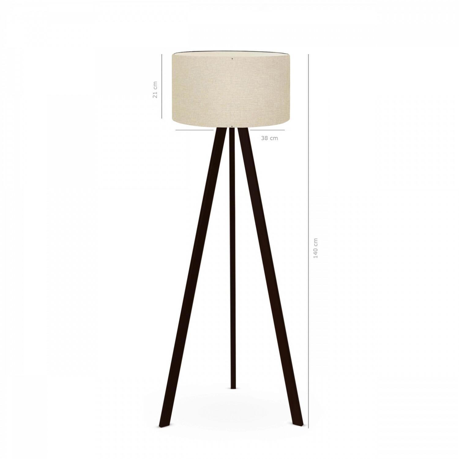 Opviq Stehleuchte PVC MDF B/H/T/L/D: ca. 38x140x38x38x38 cm E27 1 Brennstellen