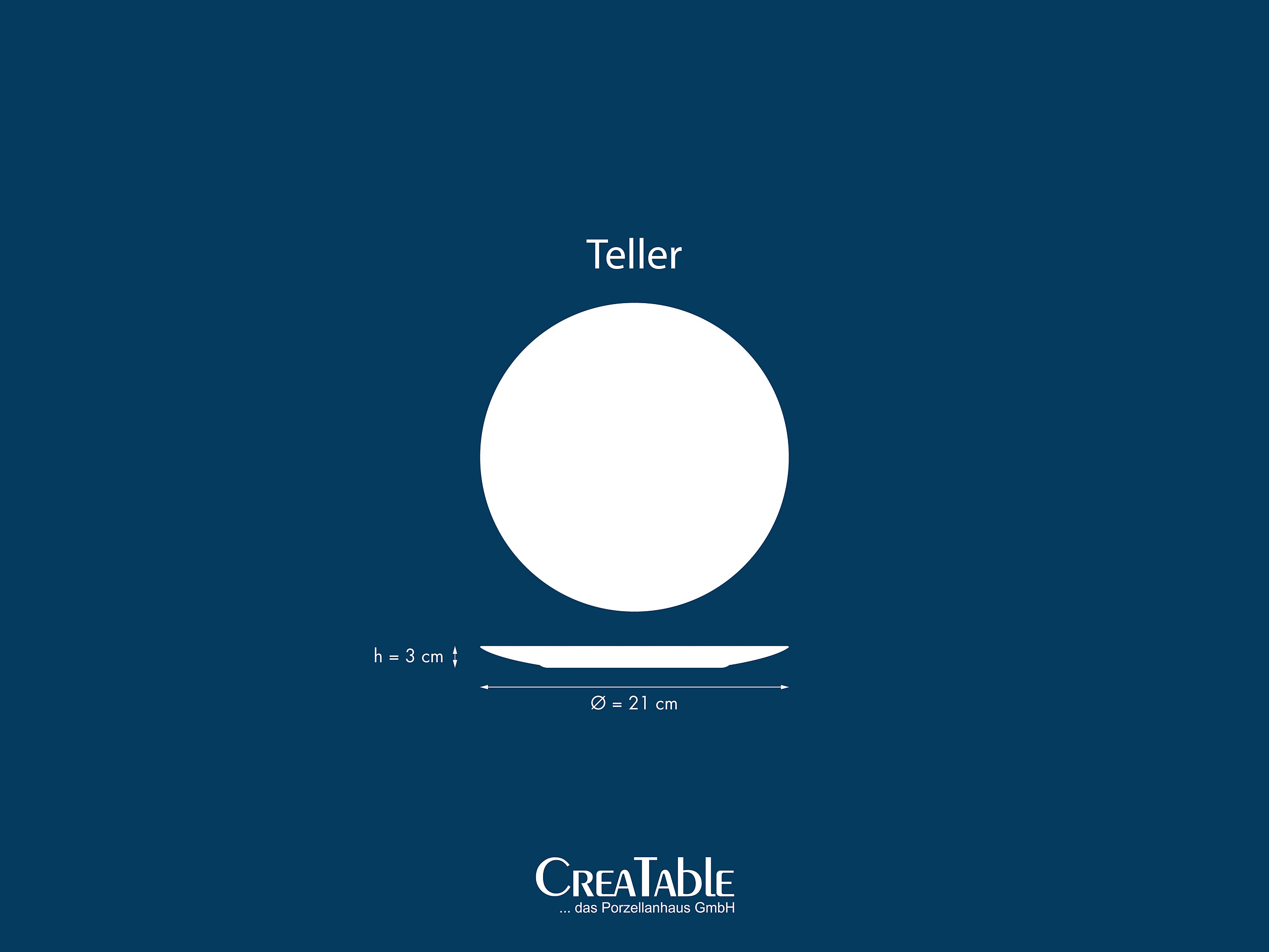 CreaTable Tellerset Safari mehrfarbig Steinzeug D: ca. 21 cm