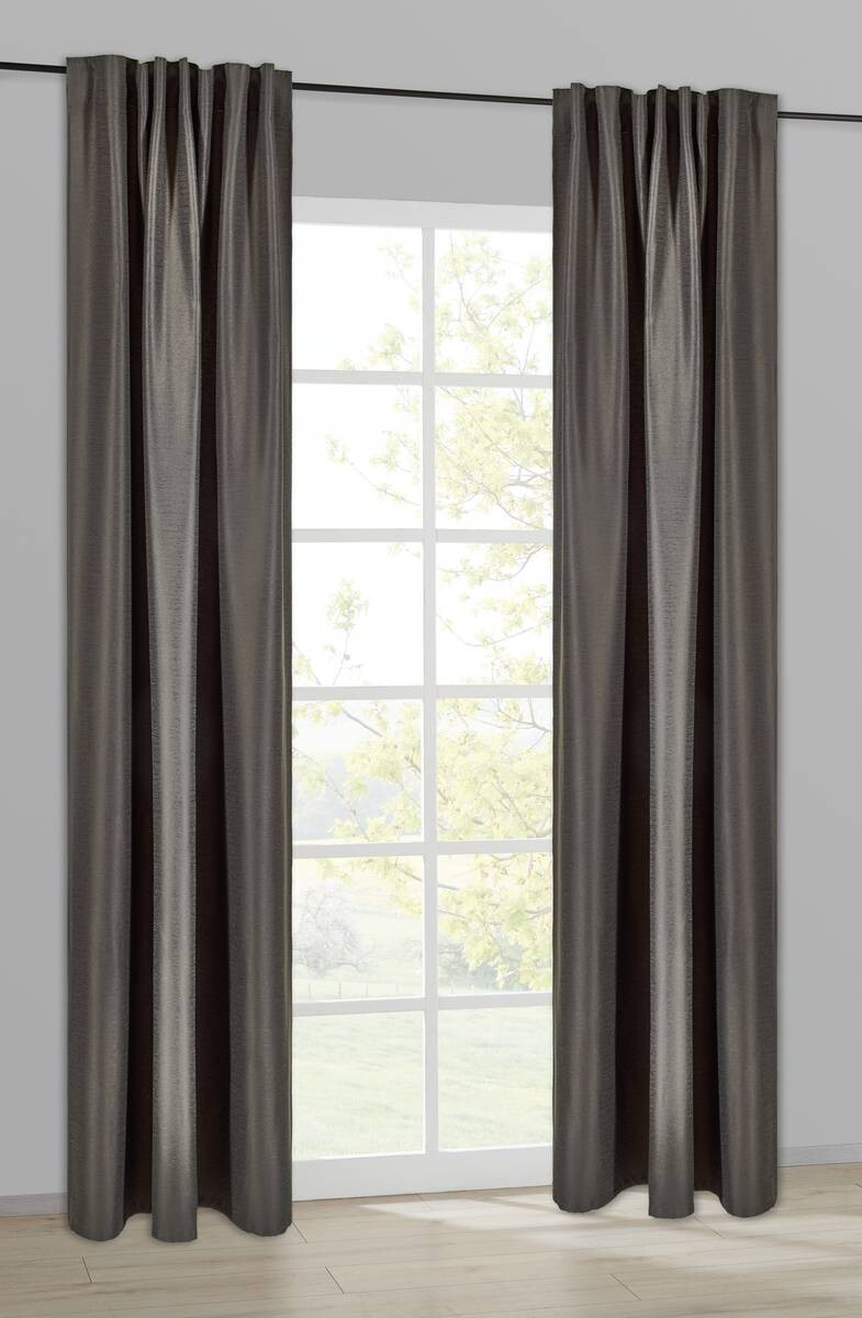 POCOline Kombivorhang Elena anthrazit B/L: ca. 140x245 cm