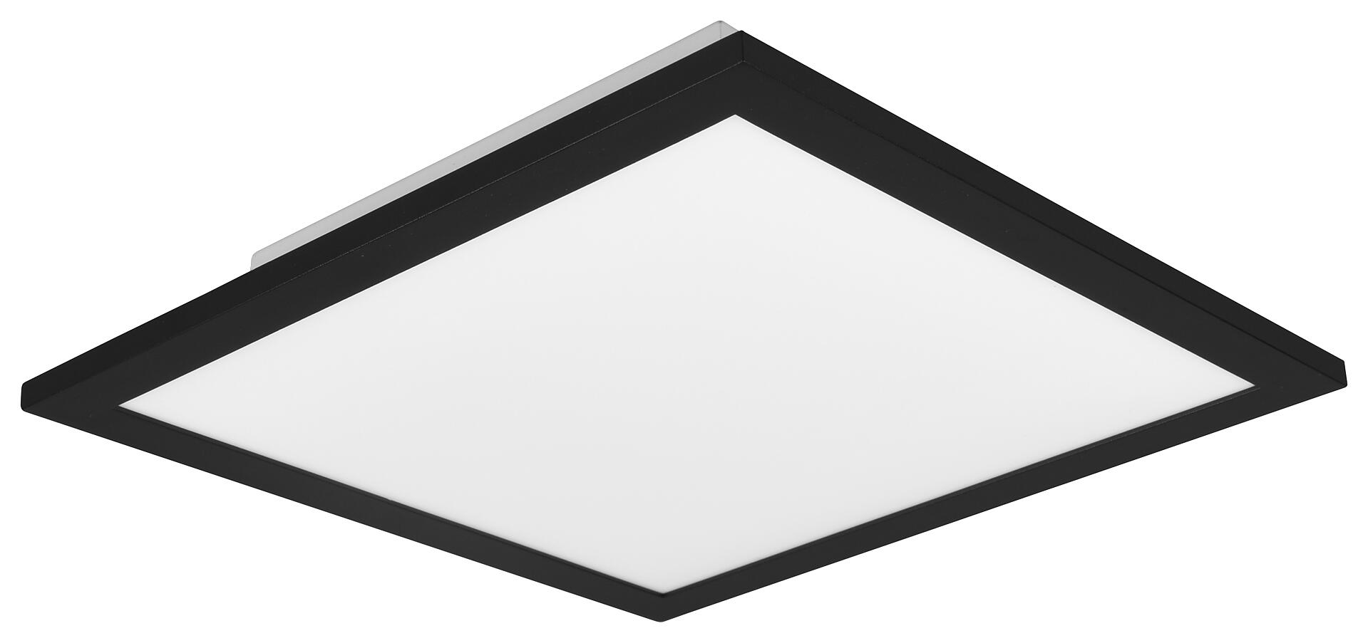 Reality Deckenleuchte Alpha mattschwarz Metall B/H/T: ca. 30x5x30 cm