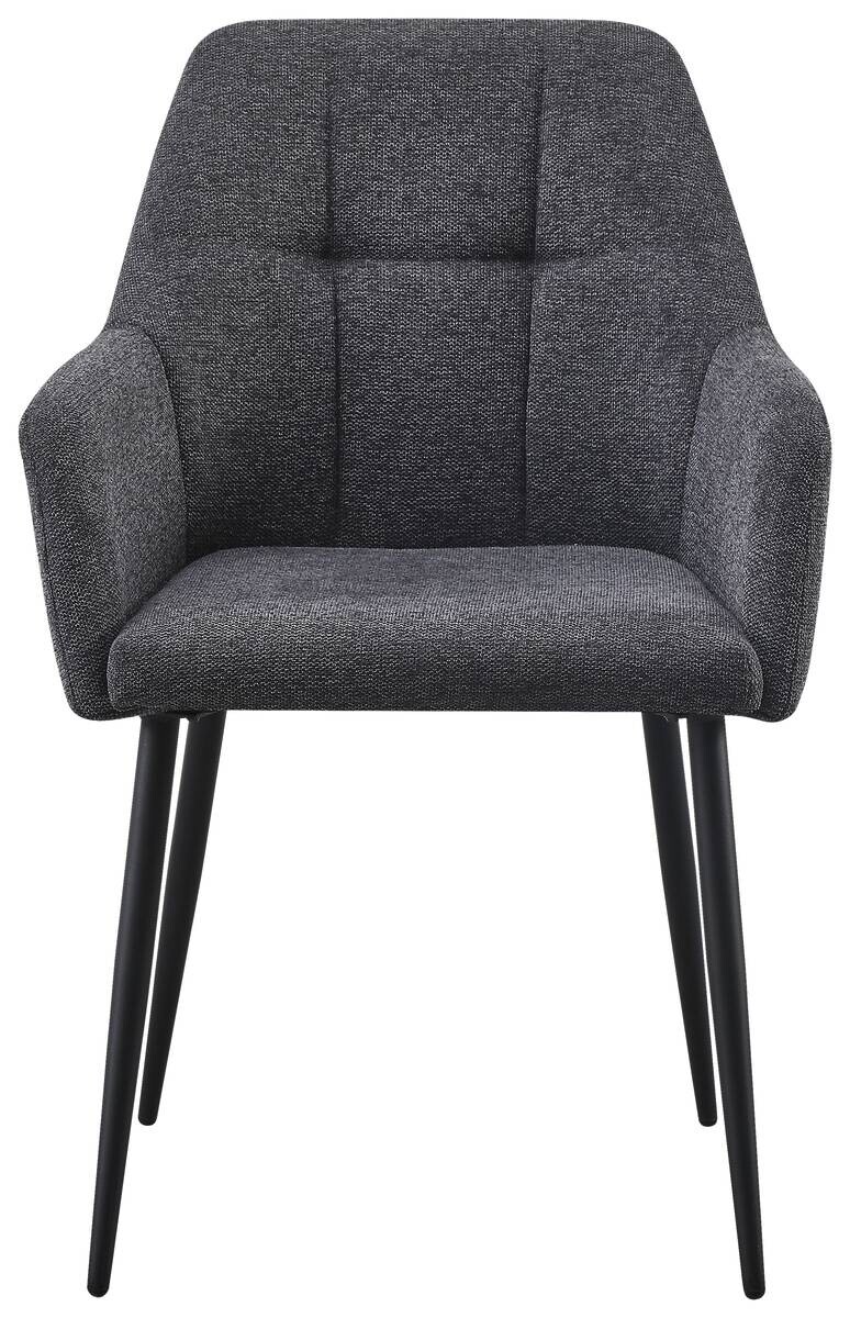 Armlehnstuhl Joe grau Webstoff B/H/T: ca. 58x85x62 cm