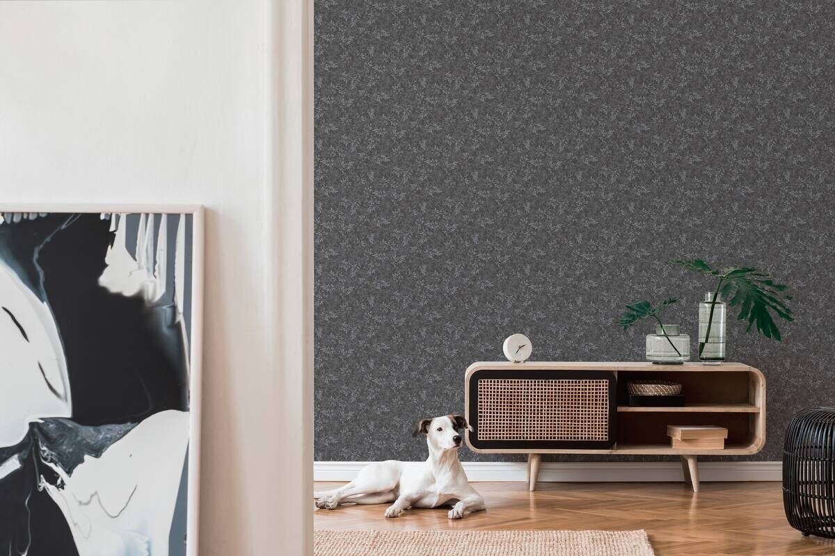 A.S.Creation Vliestapete Attractive 2 Floral schwarz B/L: ca. 53x1005 cm