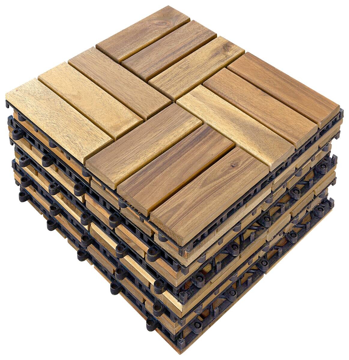 POCOline Terrassenfliese Akazie Akazie B/L: ca. 30x30 cm