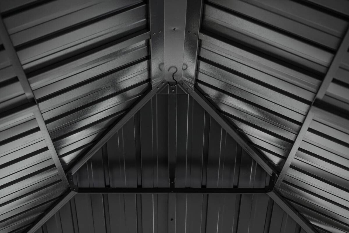 Sojag Pavillon Fontana braun Aluminium B/H/L: ca. 364,3x310x298 cm