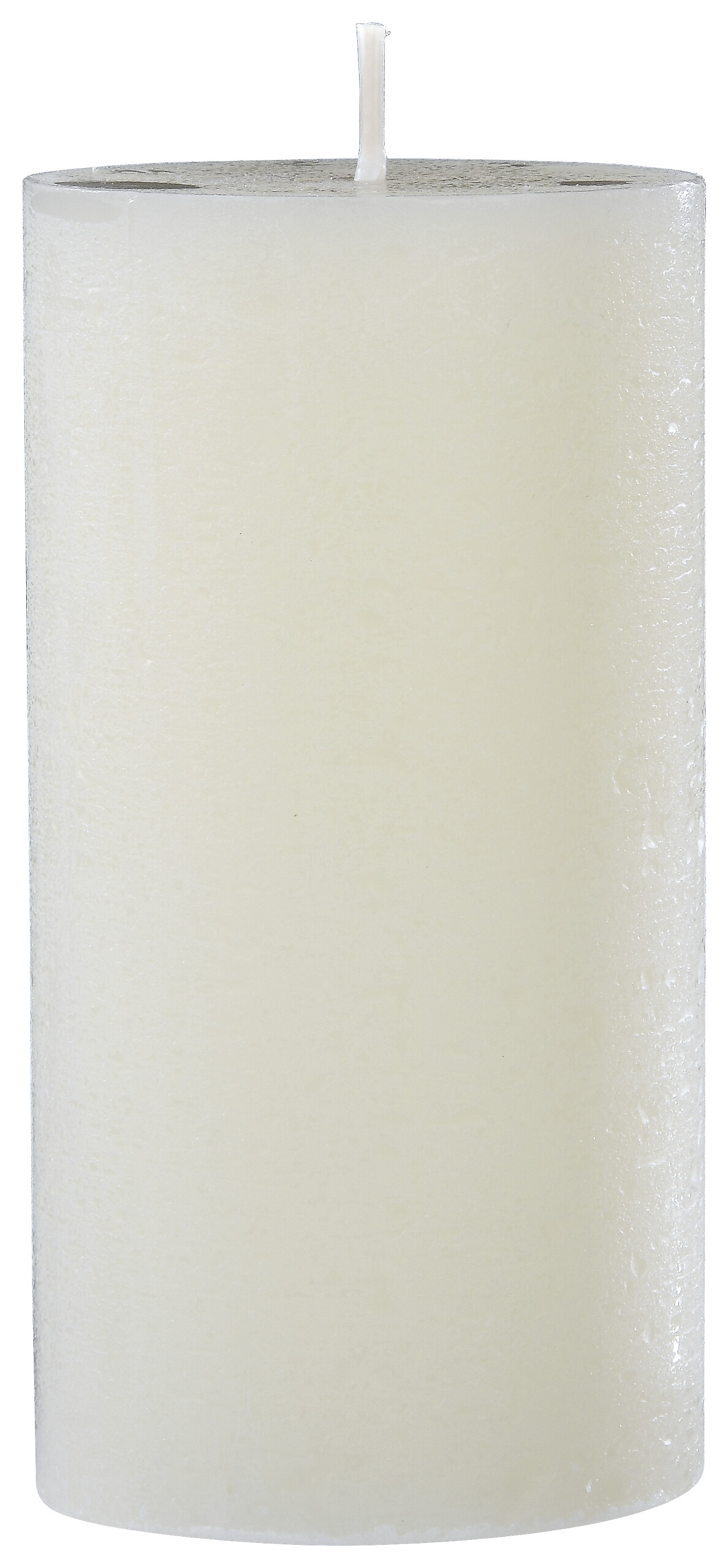 Rustic-Kerze beige B/H/L/D: ca. 6,8x13x6,8x6,8 cm