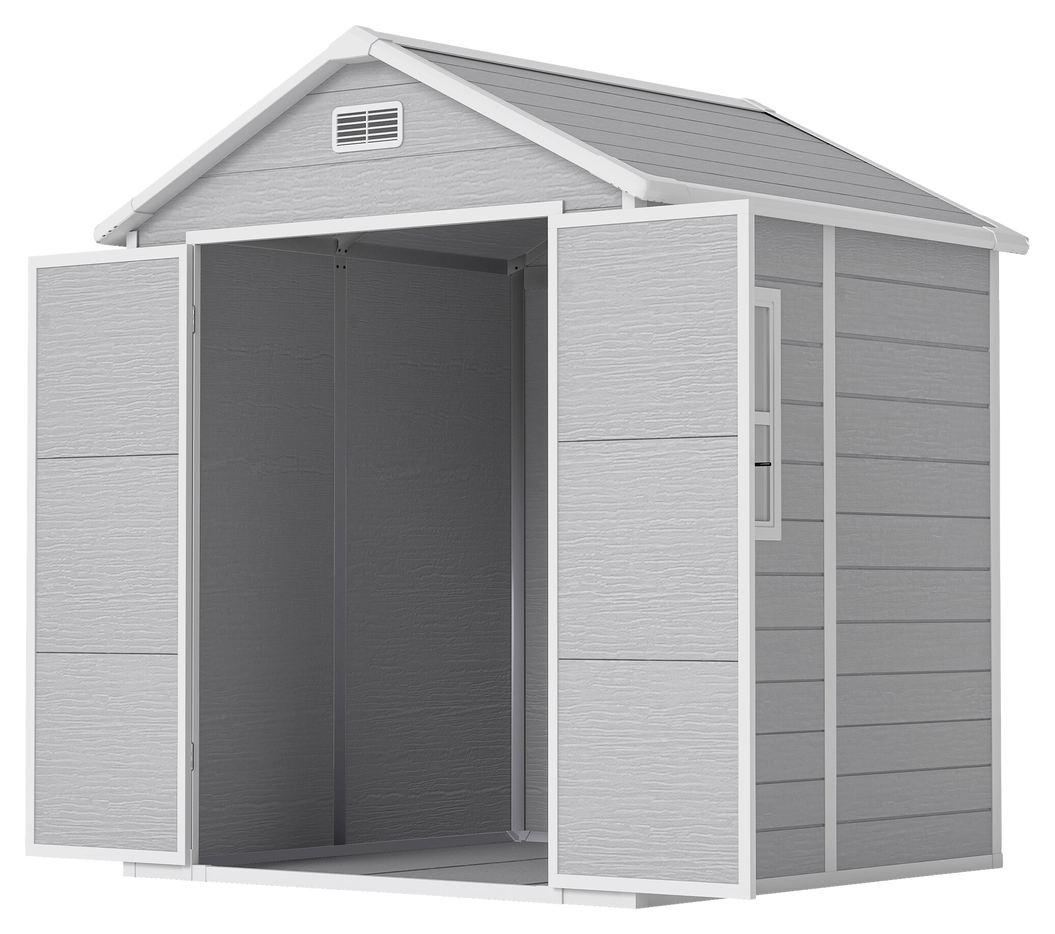 Outsunny Gartenhaus grau B/H/L: ca. 151x219x182 cm