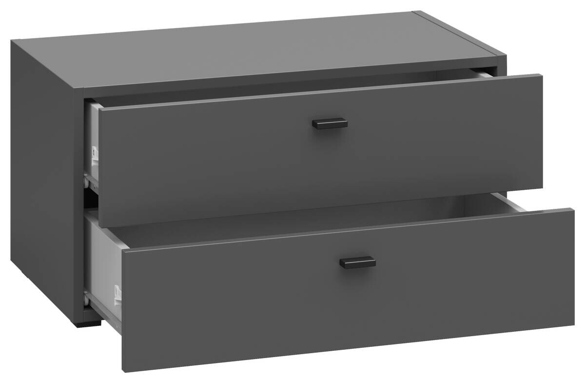 Schubkastenkommode System 64 anthrazit matt B/H/T: ca. 64x32x35 cm Schubkastenkommode System 64 anthrazit matt B/H/T: ca. 64x32x35 cm
