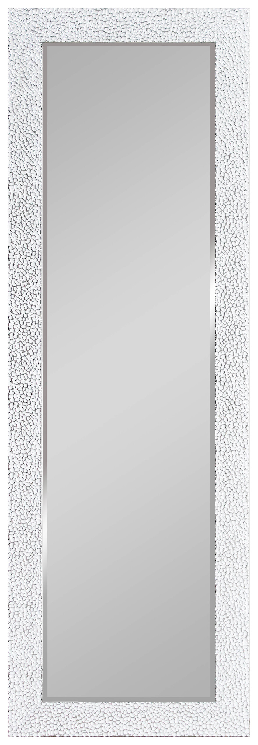 Mirrors&More Rahmenspiegel VICKY weiß Chrom Optik B/H/T: ca. 50x150x2 cm