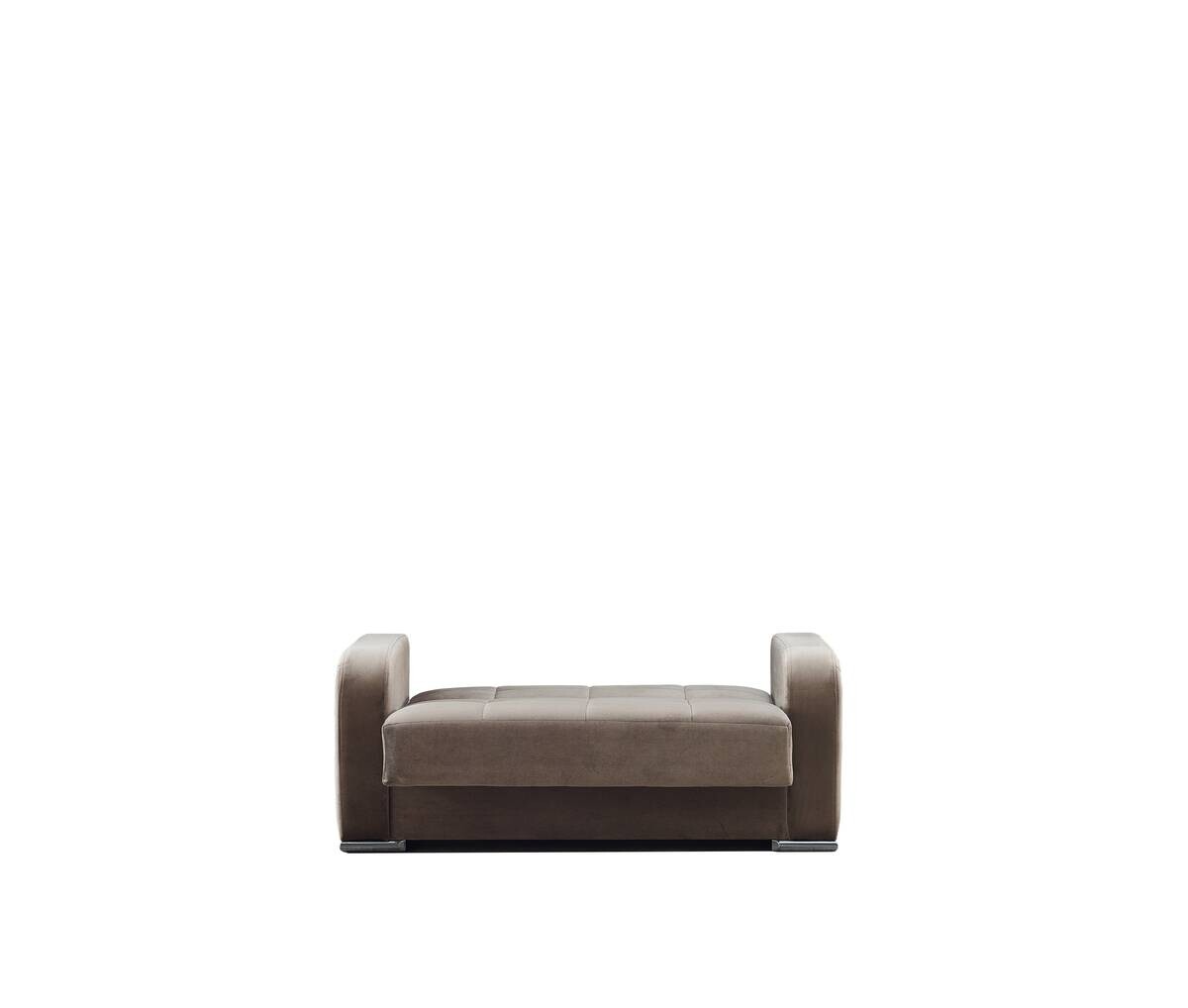 Sofa graubraun Microfaser B/H/T: ca. 150x85x83 cm