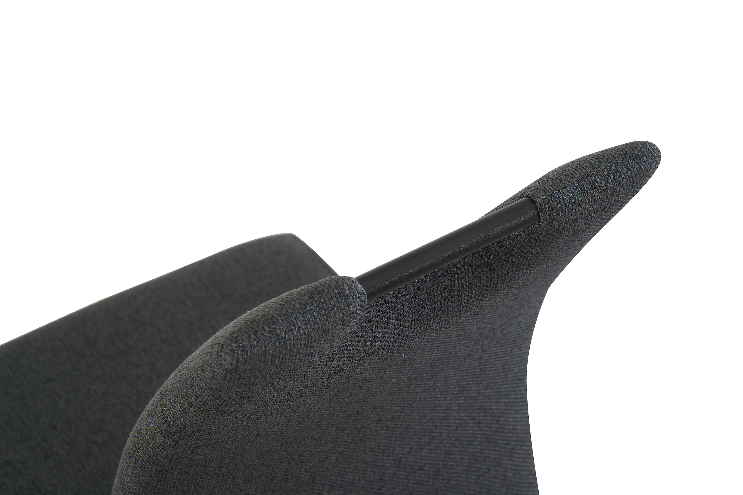 Schwingstuhl HANNA, 2er Set anthrazit Webstoff B/H/T: ca. 43x98x59 cm