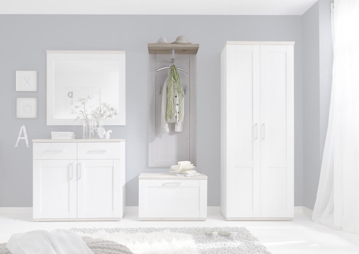 Garderobenpaneel Romance Sibiu Lärche Nachbildung Eiche San-Remo Nachbildung B/H/T: ca. 59x143x30 cm