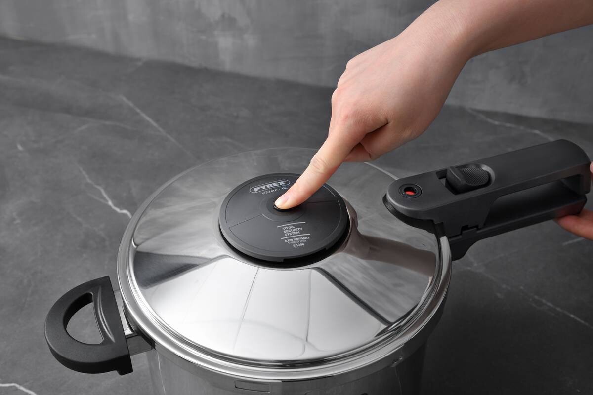 PYREX Schnellkochtopf Grace silber Edelstahl